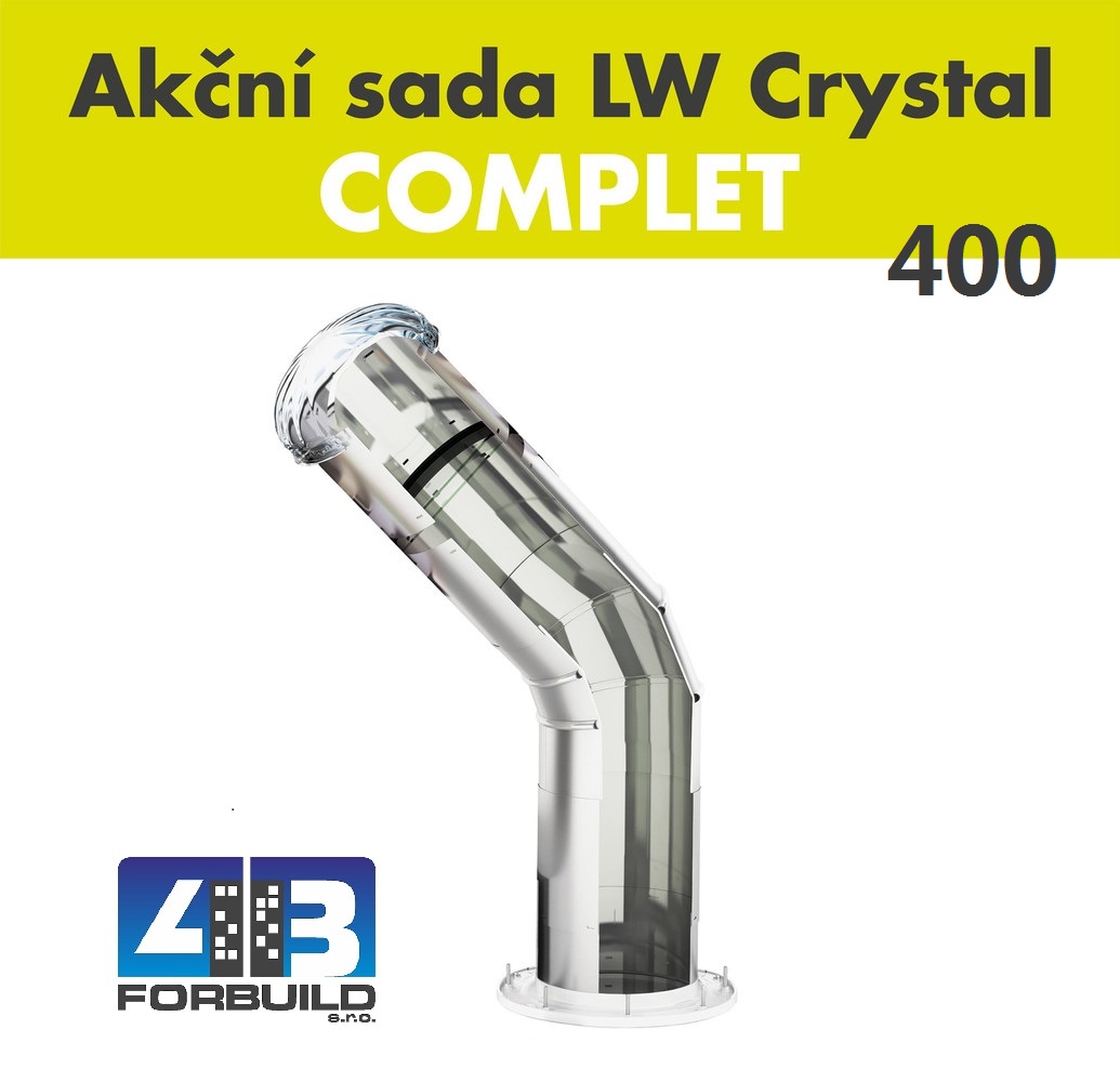 Svetlovod LIGHTWAY Crystal 400 pre profilovanú krytinu - komplet sada