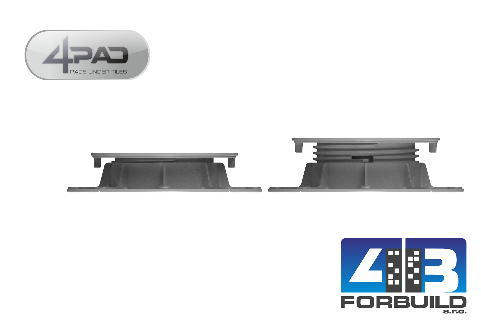 FORPAD / 4PAD EASY E2 - terč pod dlažbu nastaviteľný ( 36 - 51 mm)