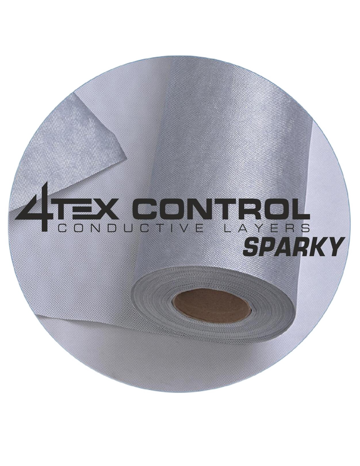 4TEX CONTROL SPARKY 2 - elektricky vodivá, detekčná ALU fólia s PP texíliou z oboch strán