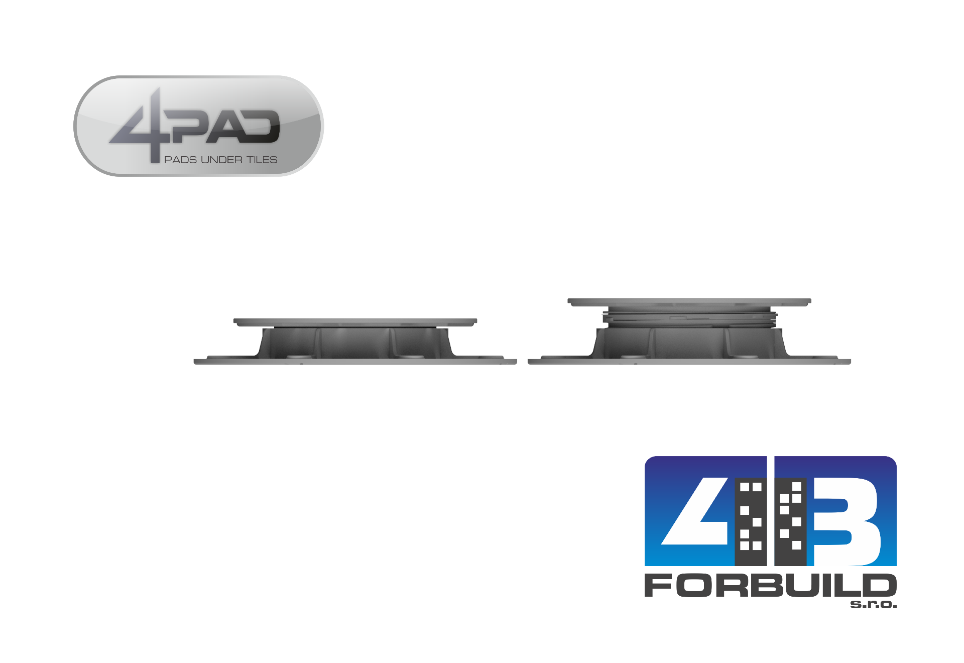 FORPAD / 4PAD EASY E1 - terč pod dlažbu nastaviteľný ( 28 - 36 mm)