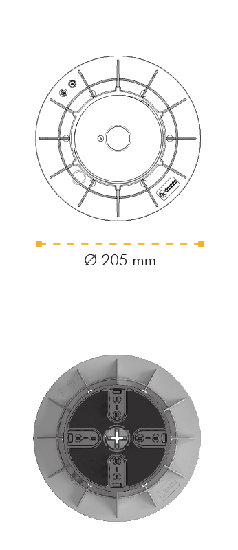 4PAD QUEEN  Q9 - terč pod dlažbu nastaviteľný ( 368 - 568mm )