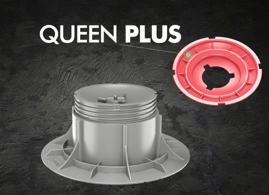 4PAD QUEEN+  QP8 - terč pod dlažbu nastaviteľný a samonivelačný ( 312 - 461mm )