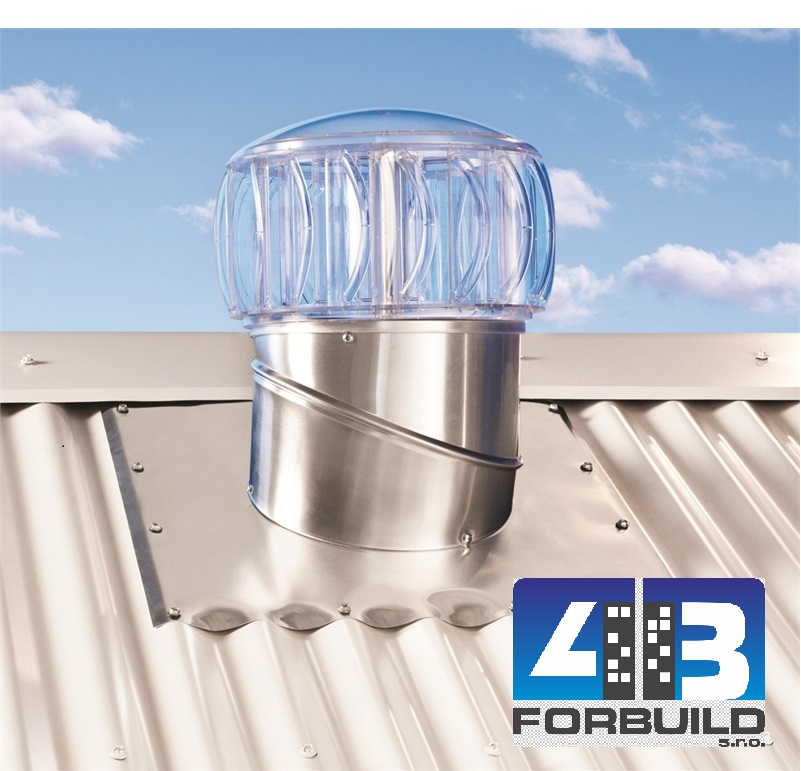 Ventilačná rotačná turbína TURBOBEAM 250 mm ( komplet ) tm.zelená RAL 6005