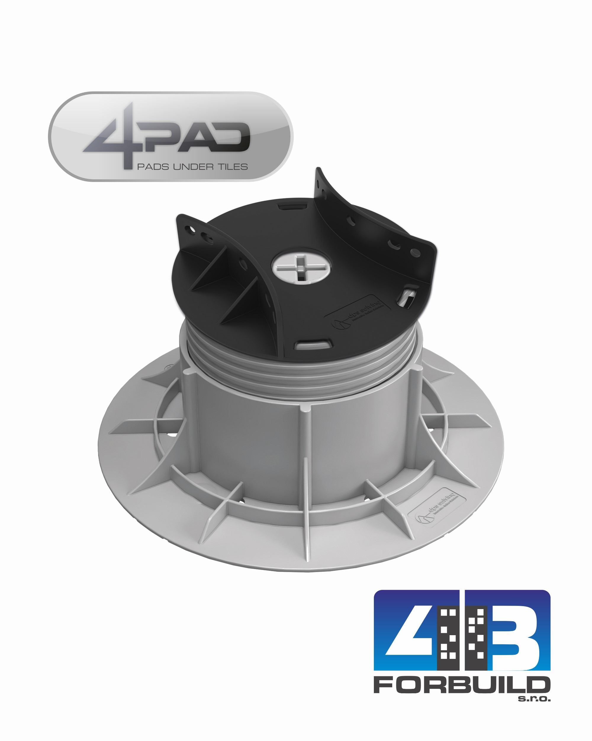 4PAD WOODY QW3 - terč pod drevenú resp. WPC terasu ( 44 - 74mm)