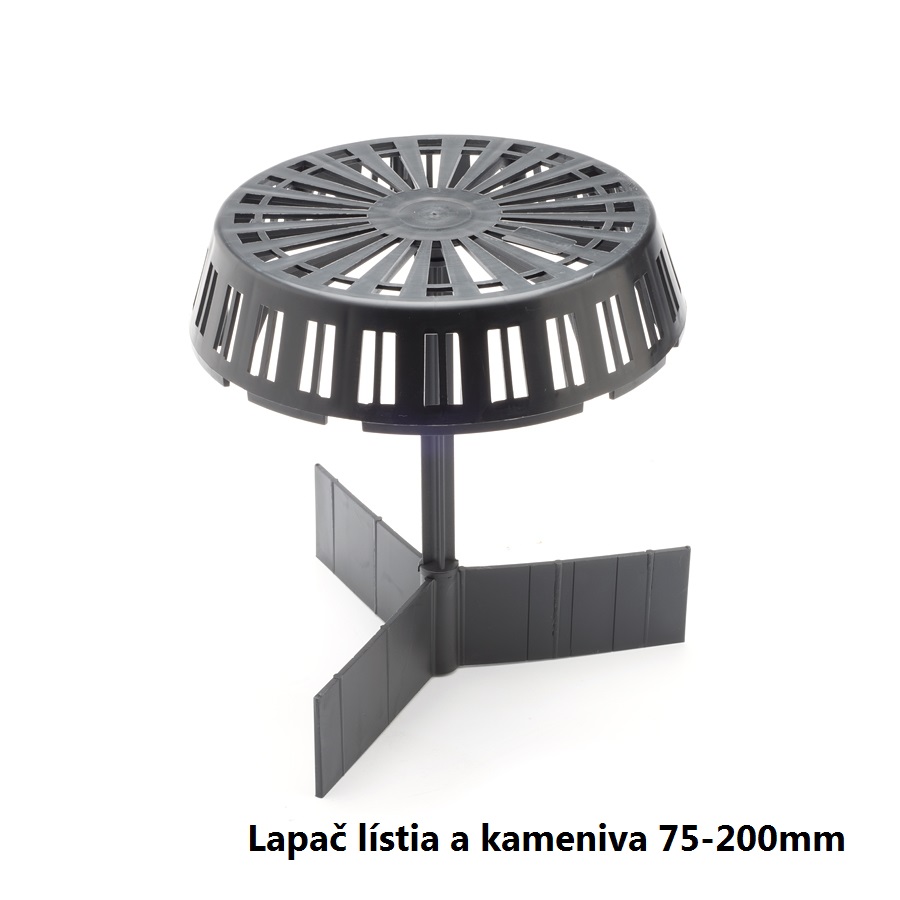 LAPAČ KAMENIVA - Plastový lapač kameniva pre vpuste s priemerom od 75 do 200mm